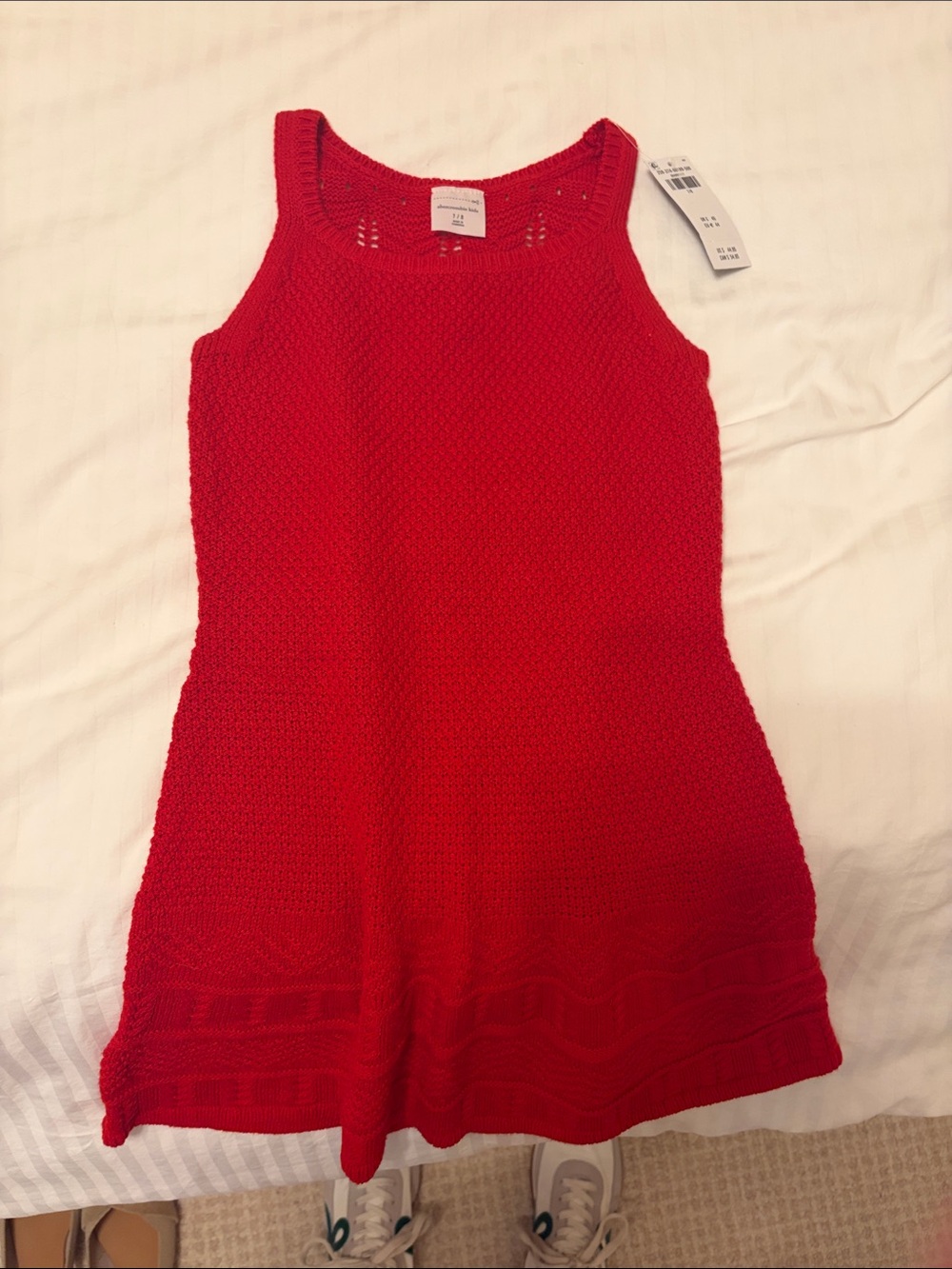 abercrombie kids Red Knit Tank Dress